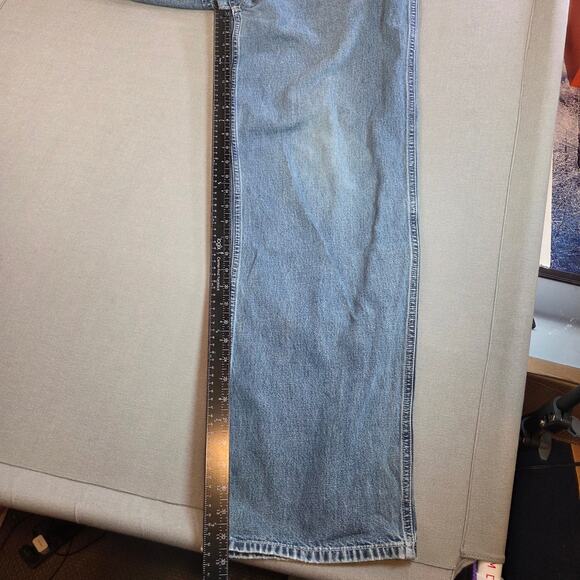 GAP Super Wide Jeans 34x34 Light Wash Denim Made in Mexico Y2K 2000s - Picture 8 of 12